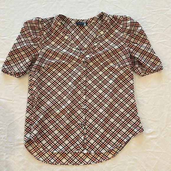 1. State women’s short sleeve blouse small‎ excellent condition - Picture 1 of 5
